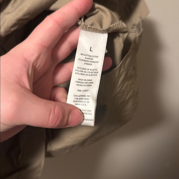 Celebrity Pink Tan Button-Down Romper - Picture 5 of 6